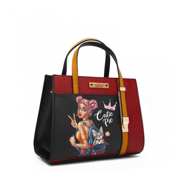 Nikky by Nicole Lee | CUTIE PIE PRINT SHOPPER BAG 3-PC SET - Picture 6 of 10